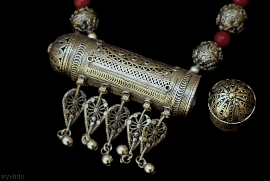 Authentic silver Jewish Yemenite necklace