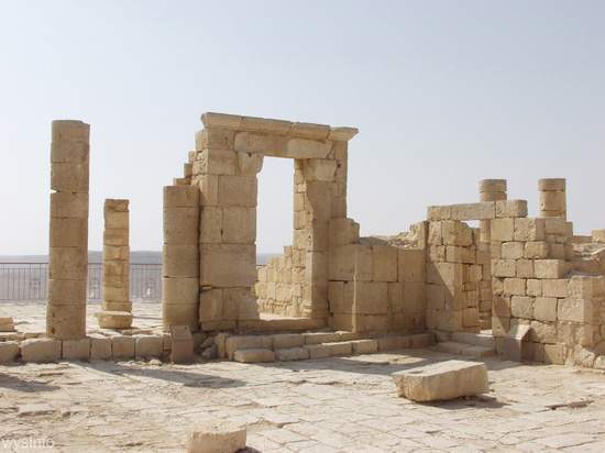 Remains of Nabataean Shrine in Avdat 