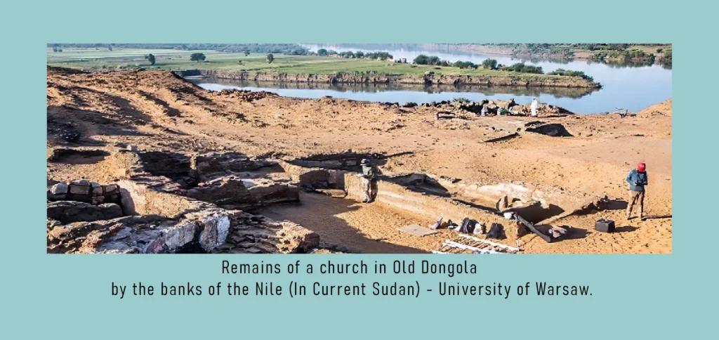 remains of church in old dongola