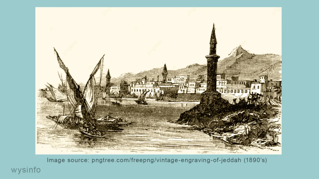 Jeddah - engraving 1890s