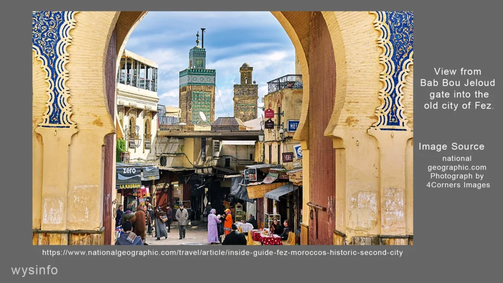 Fes-view-to-old-city-from-Bab-Bou-Jeloud-gate-